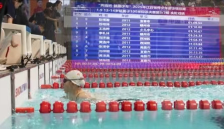2025江西省青少年游泳錦標賽在吉安全民健身體育中心開賽